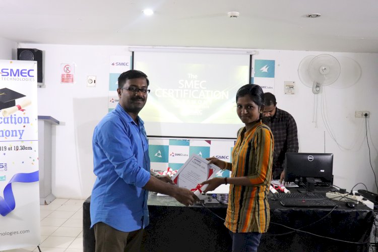 Certification Ceremony of SMEC Technologies Students
