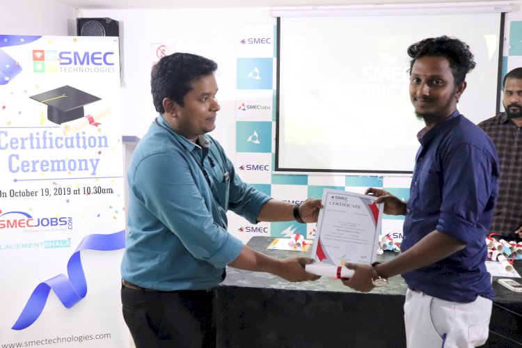 Certification Ceremony of SMEC Technologies Students