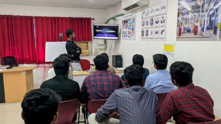 INDUSTRIAL VISIT FROM AMS COLLEGE,CHENNAI