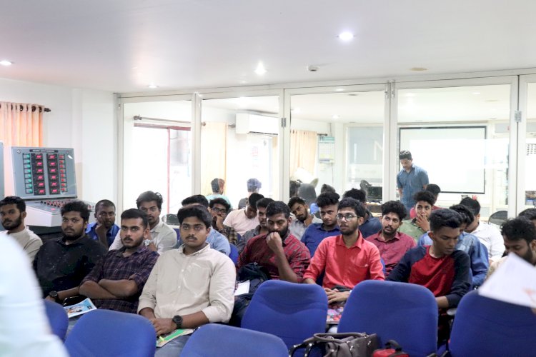 Students from Adi Shankara Institute of Engineering and Technology attending the 5 day Workshop on Instrumentation and Control System