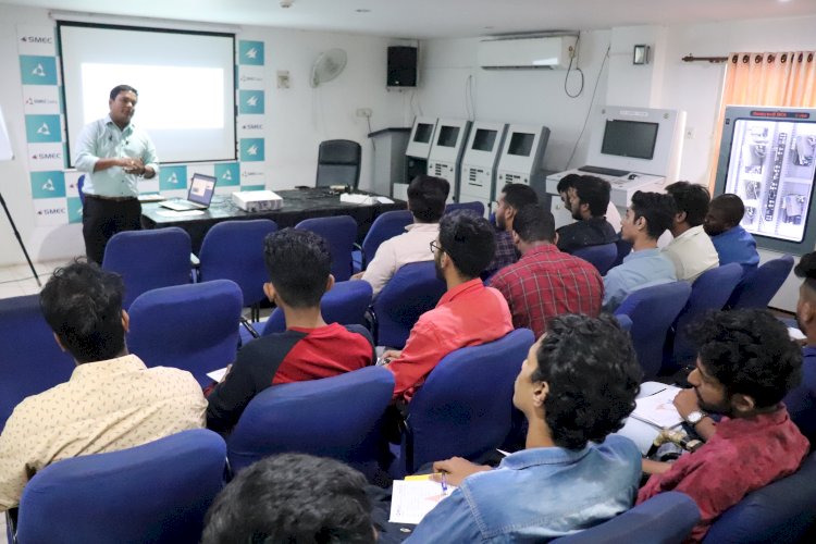 Students from Adi Shankara Institute of Engineering and Technology attending the 5 day Workshop on Instrumentation and Control System